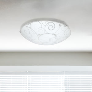 Simple Round Swirl 10" Flush Mount