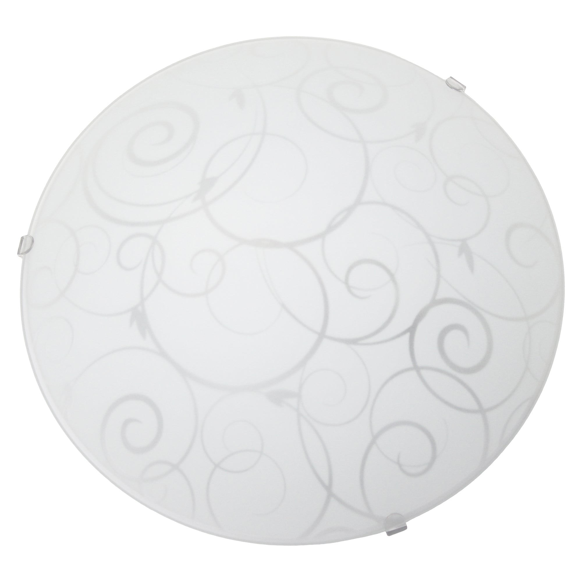 Simple Round Swirl 10" Flush Mount