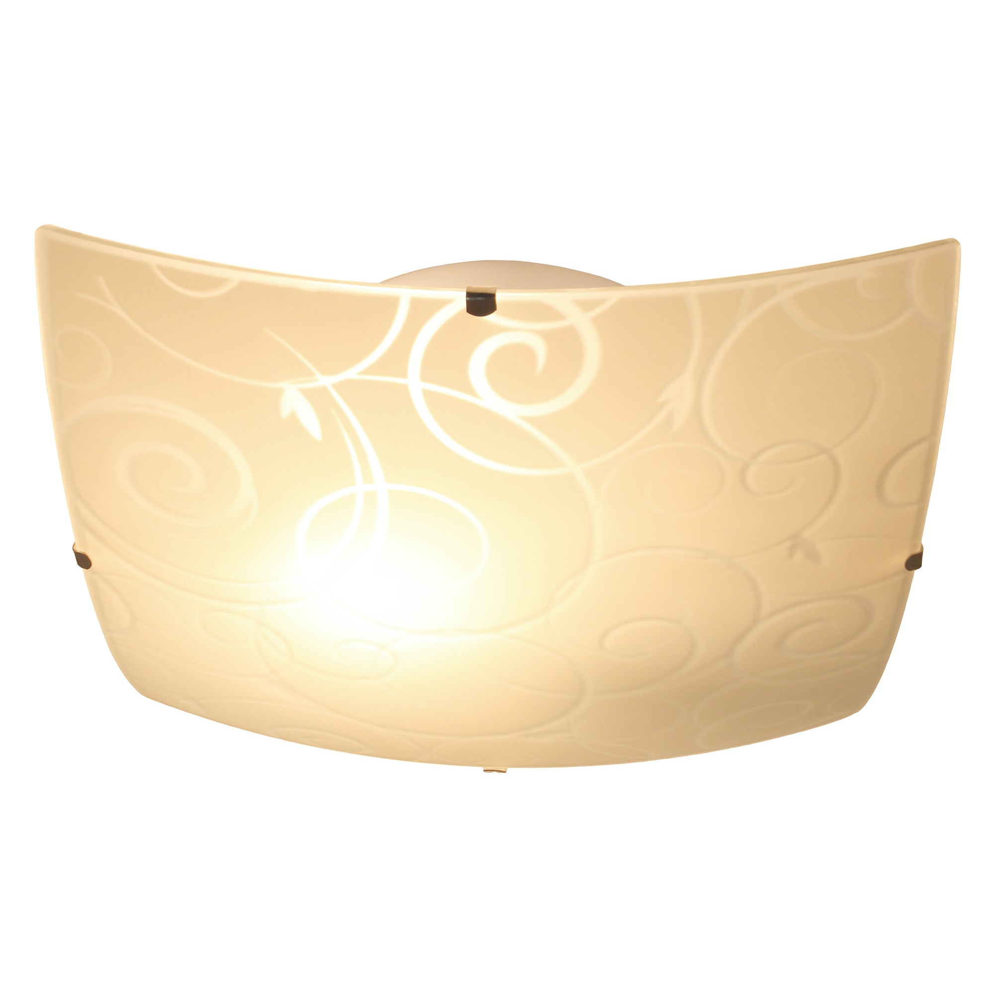 Simple and Standard Square Swirl 10" Flush Mount