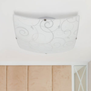 Simple and Standard Square Swirl 10" Flush Mount