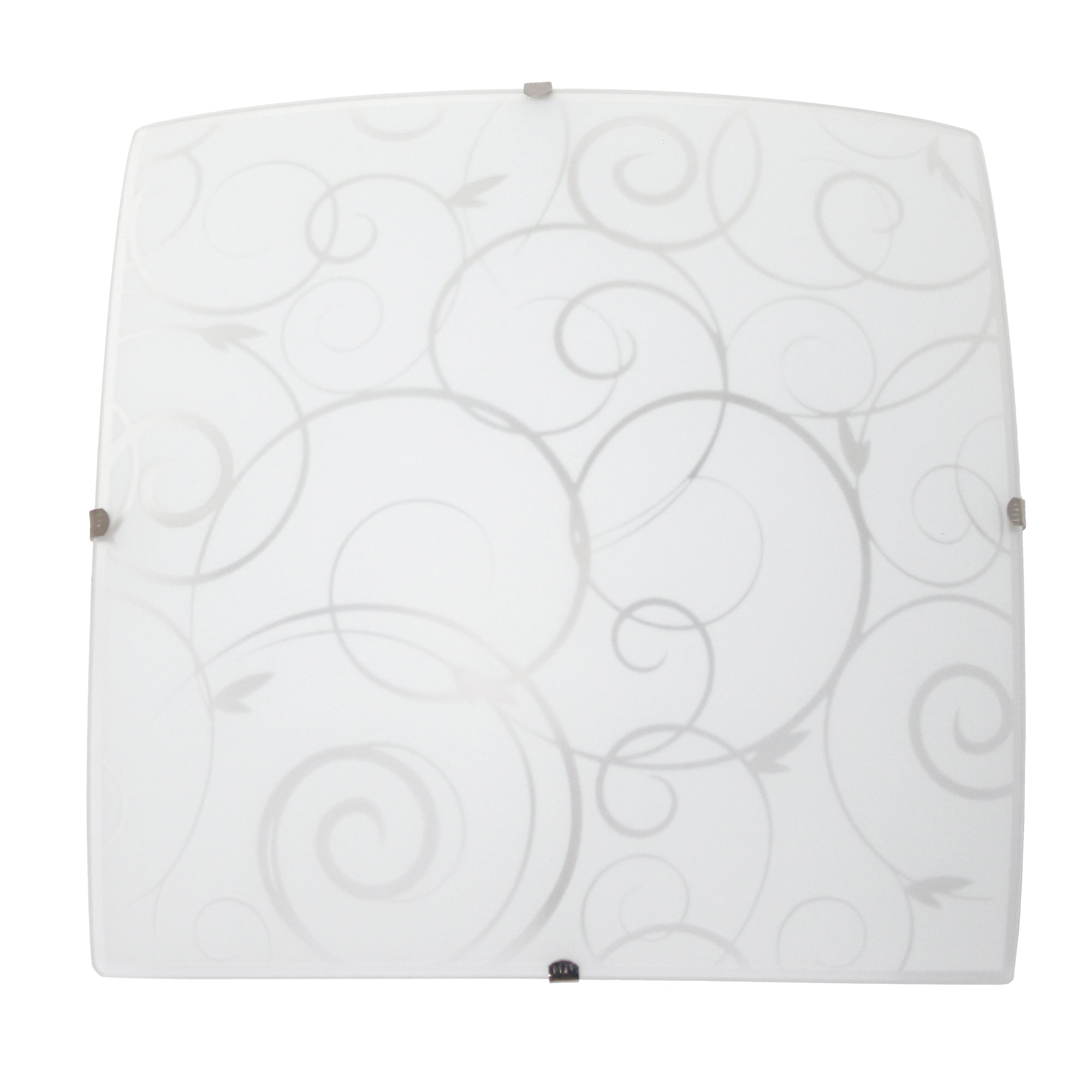 Simple and Standard Square Swirl 10" Flush Mount