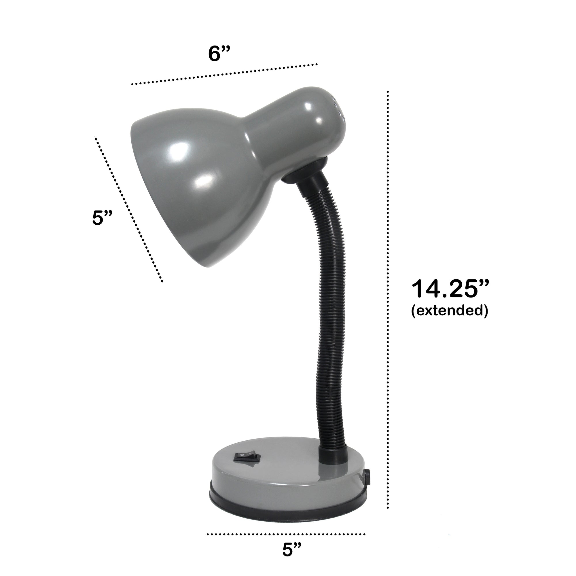 Traditional Fundamental Metal Desk 14.25" Task Lamp