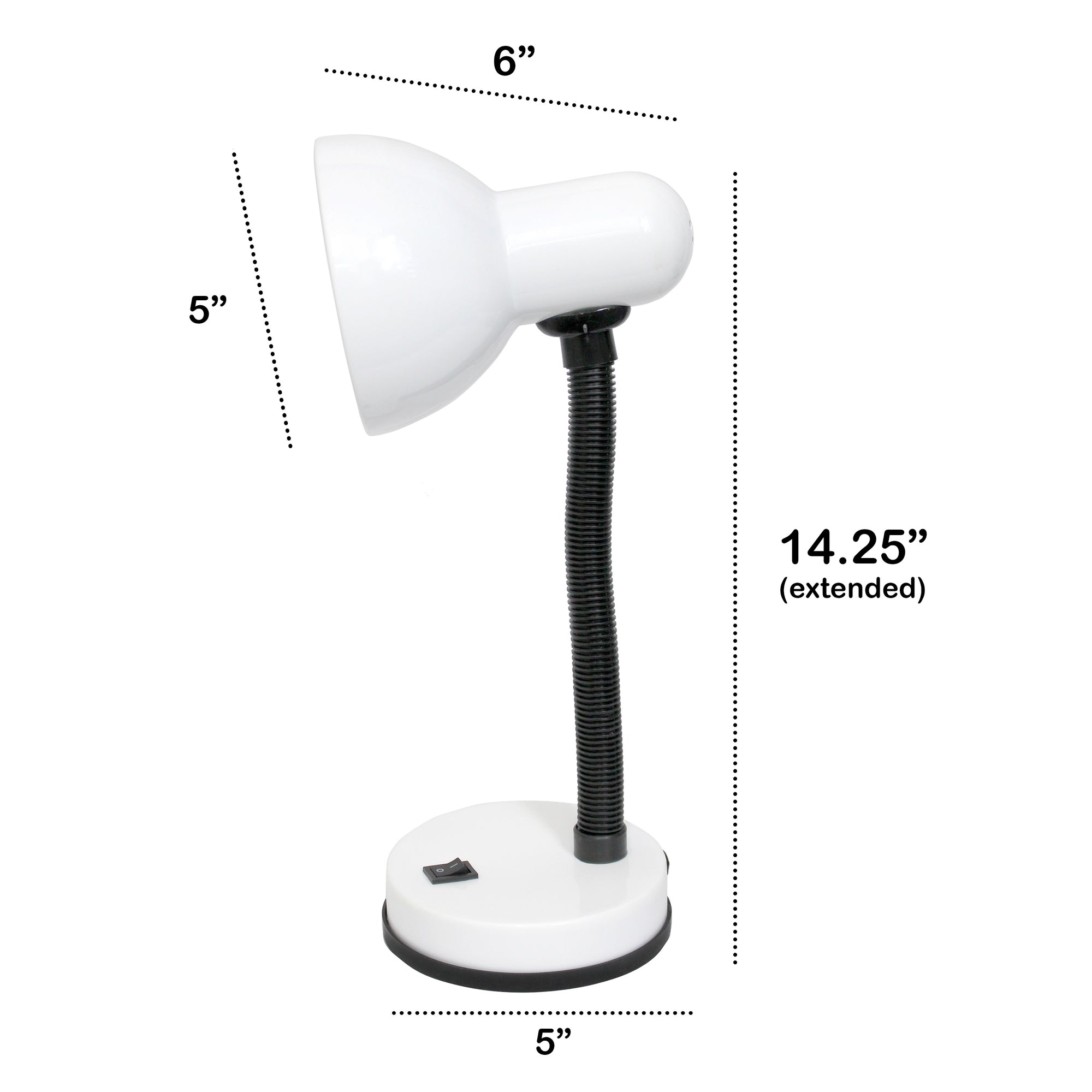 Traditional Fundamental Metal Desk 14.25" Task Lamp