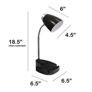 Flexible Gooseneck Organizer 18.5" Desk Lamp