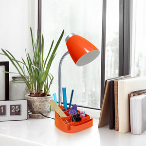 Flexible Gooseneck Organizer 18.5" Desk Lamp