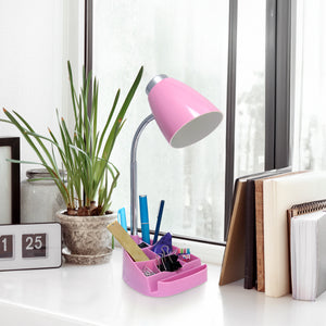 Flexible Gooseneck Organizer 18.5" Desk Lamp