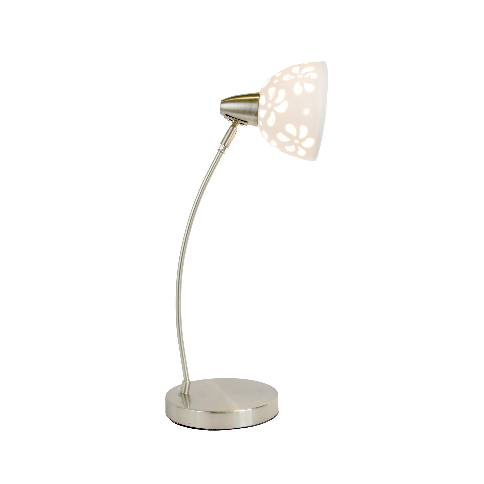 Blossom Flower Cut-Out Traditional 20.28" Desk Lamp