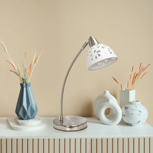 Blossom Flower Cut-Out Traditional 20.28" Desk Lamp