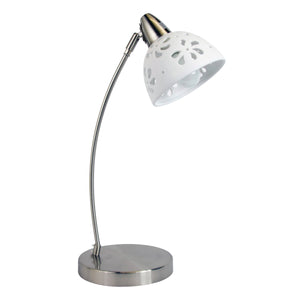 Blossom Flower Cut-Out Traditional 20.28" Desk Lamp