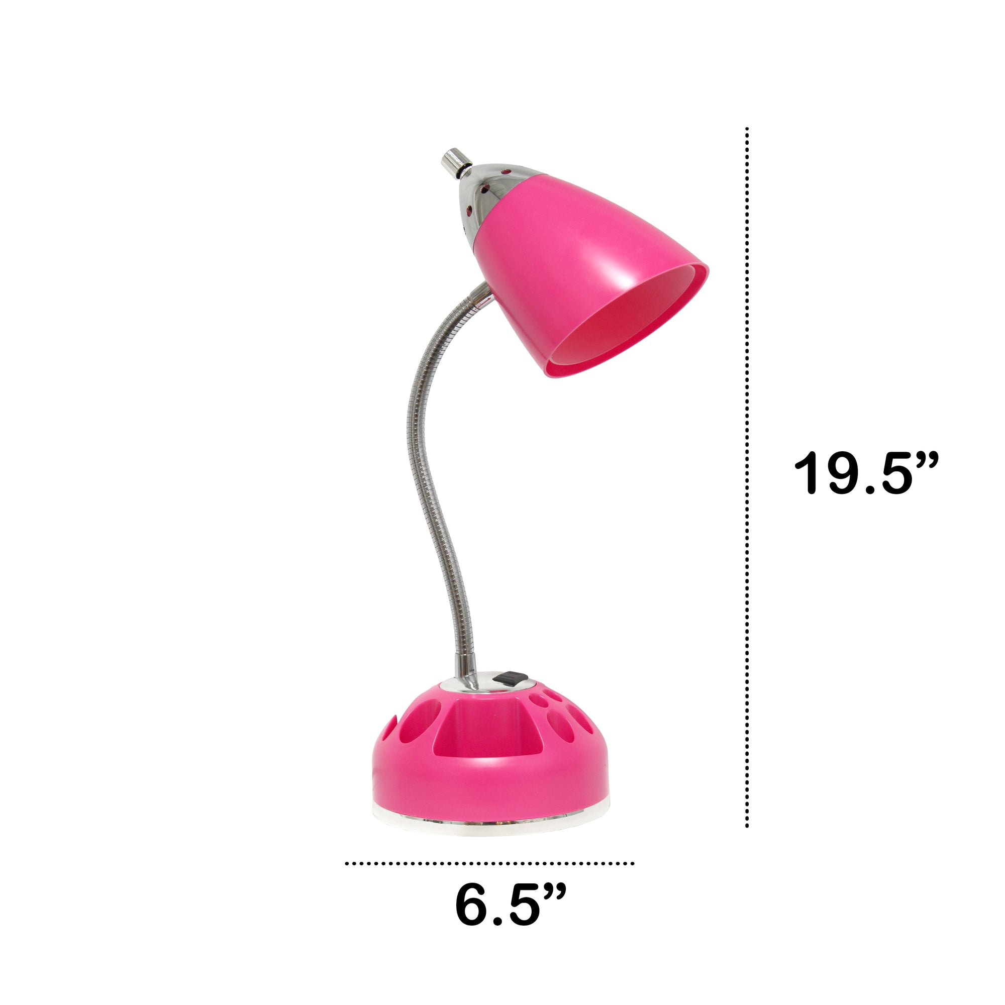 Sleek Essentials USB Port 19.5" Swivel Desk Lamp