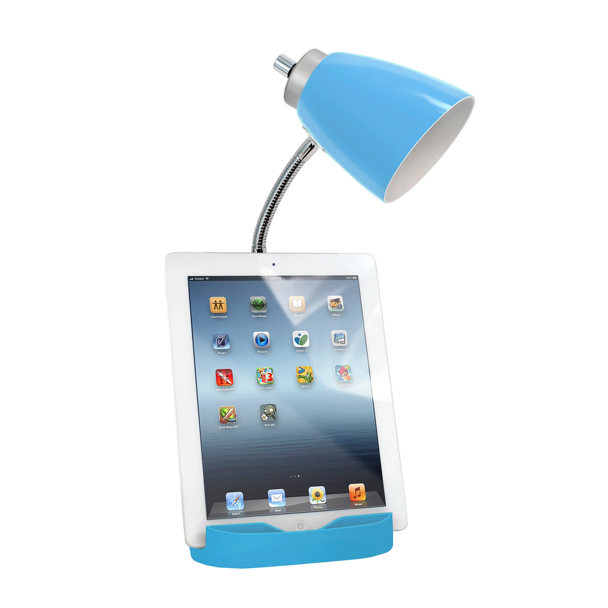 Sleek Essentials Flexible USB Port 18.5" Desk Lamp