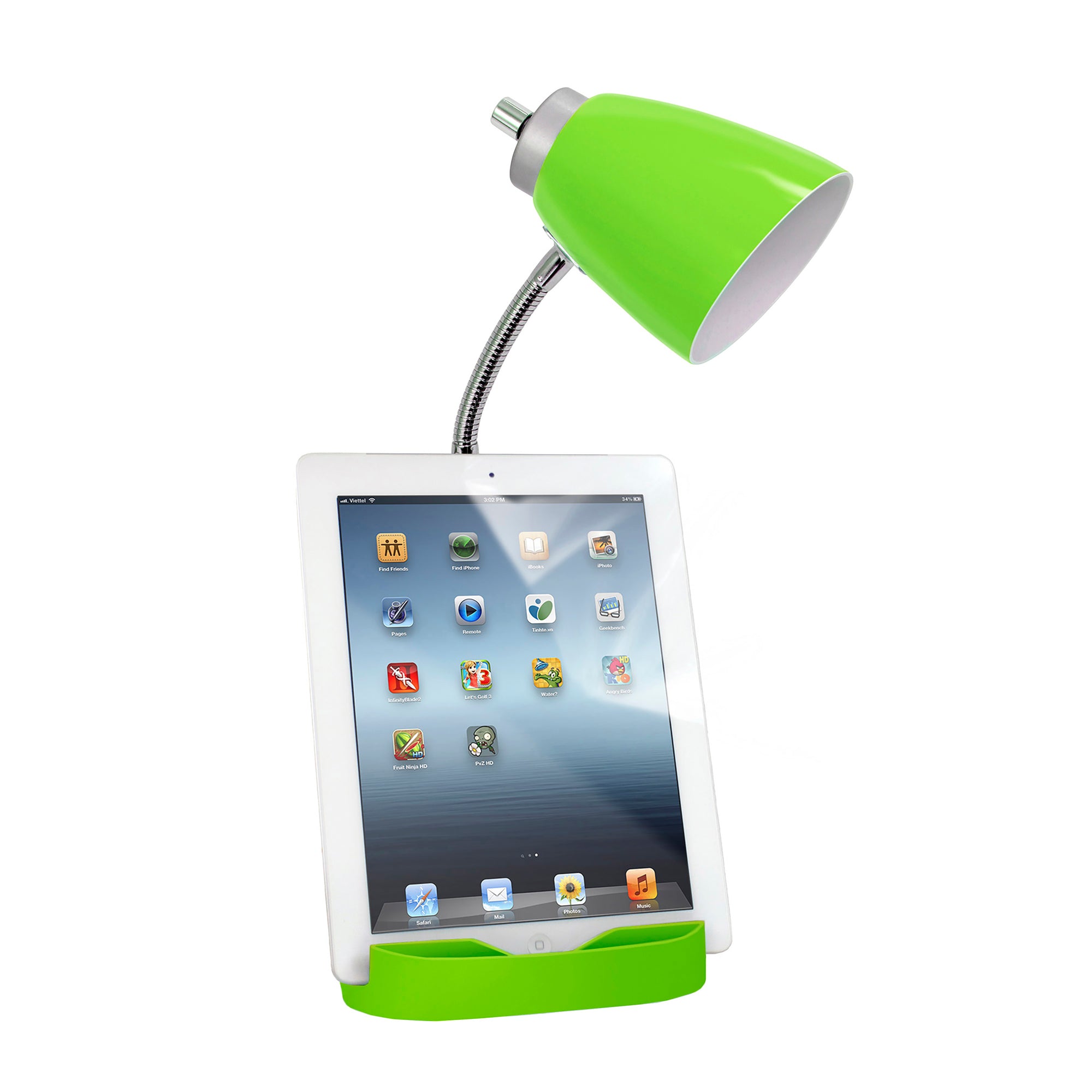 Sleek Essentials Flexible USB Port 18.5" Desk Lamp