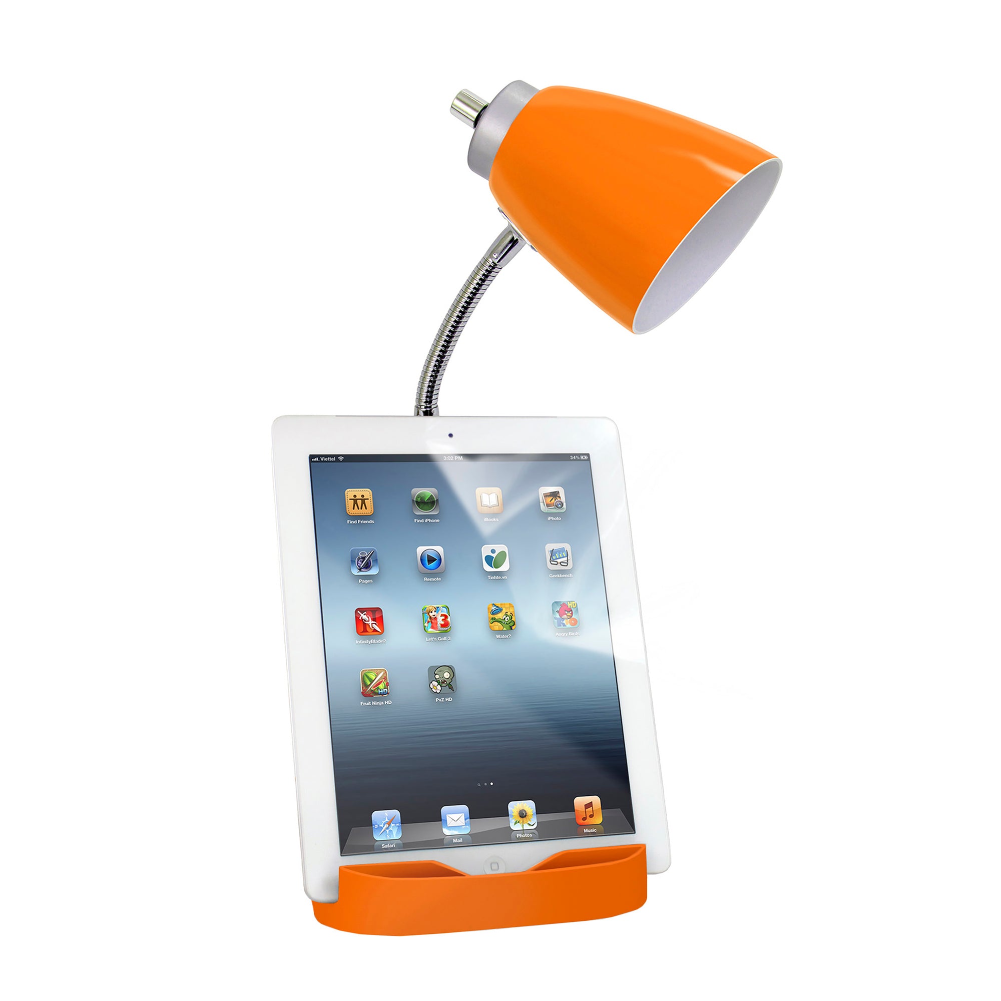 Sleek Essentials Flexible USB Port 18.5" Desk Lamp