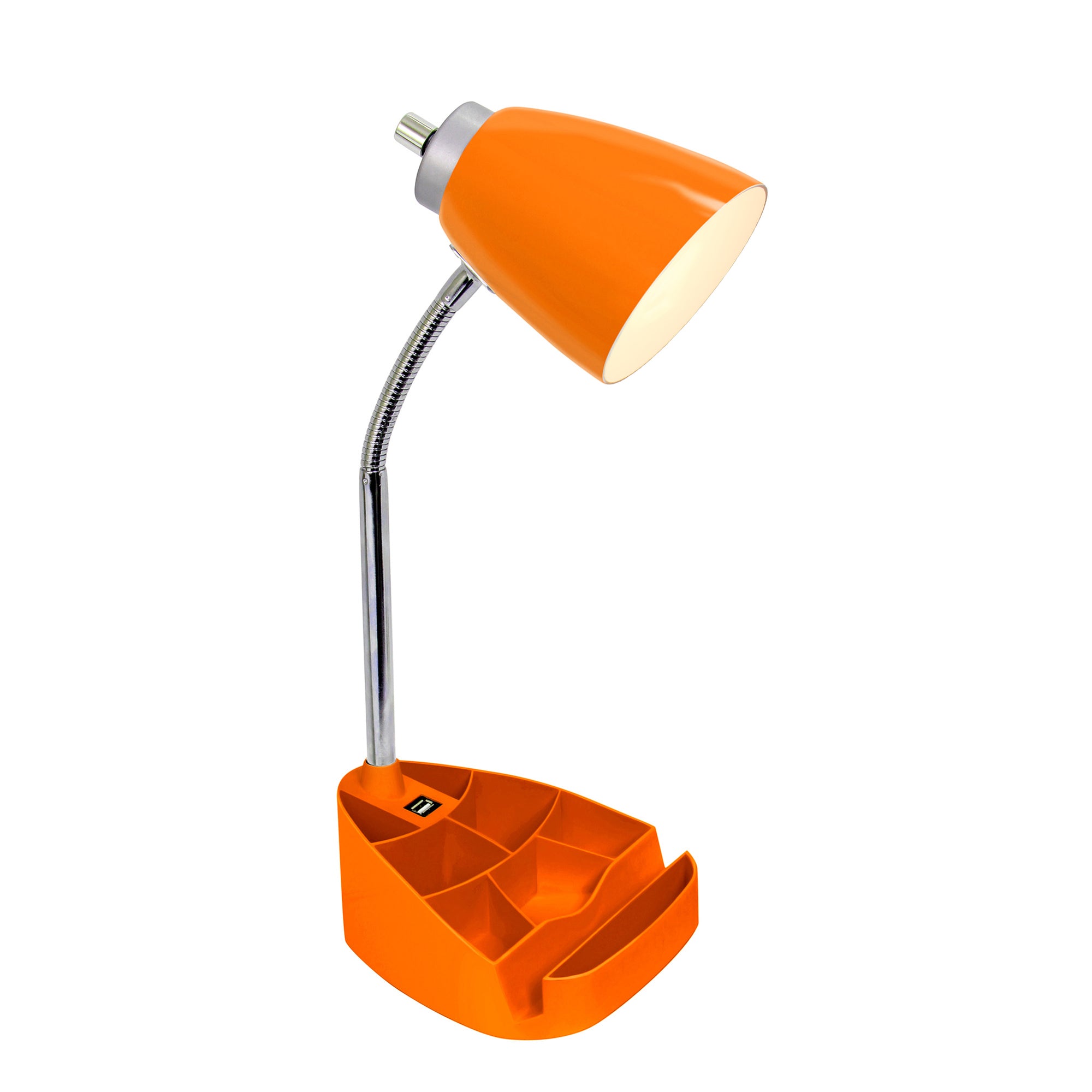 Sleek Essentials Flexible USB Port 18.5" Desk Lamp