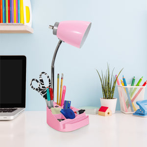 Sleek Essentials Flexible USB Port 18.5" Desk Lamp