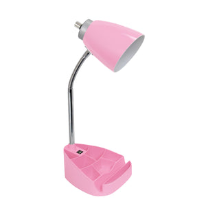 Sleek Essentials Flexible USB Port 18.5"Desk Lamp