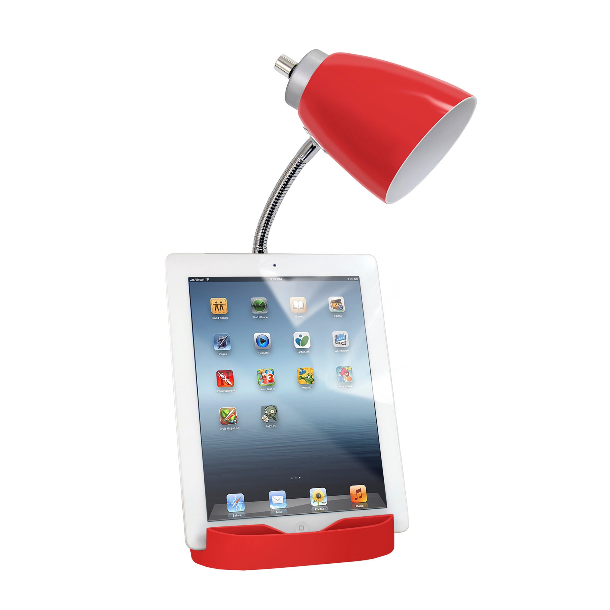 Sleek Essentials Flexible USB Port 18.5" Desk Lamp