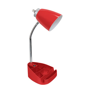 Sleek Essentials Flexible USB Port 18.5" Desk Lamp