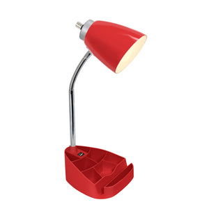 Sleek Essentials Flexible USB Port 18.5" Desk Lamp