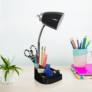 Sleek Essentials Flexible USB Port 18.5"Desk Lamp