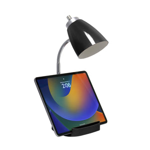 Sleek Essentials Flexible USB Port 18.5"Desk Lamp