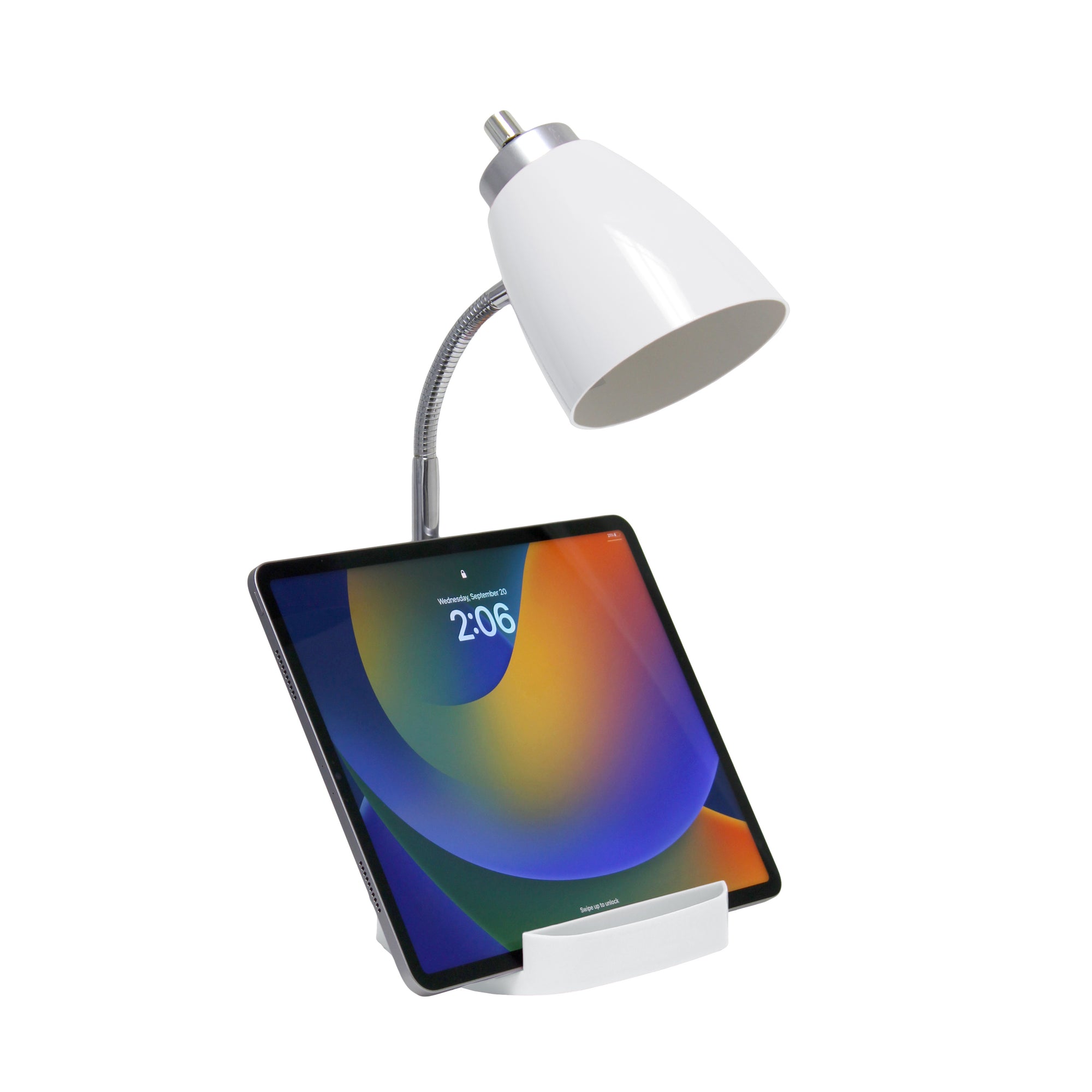 Sleek Essentials Flexible USB Port 18.5"Desk Lamp