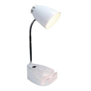 Sleek Essentials Flexible USB Port 18.5"Desk Lamp