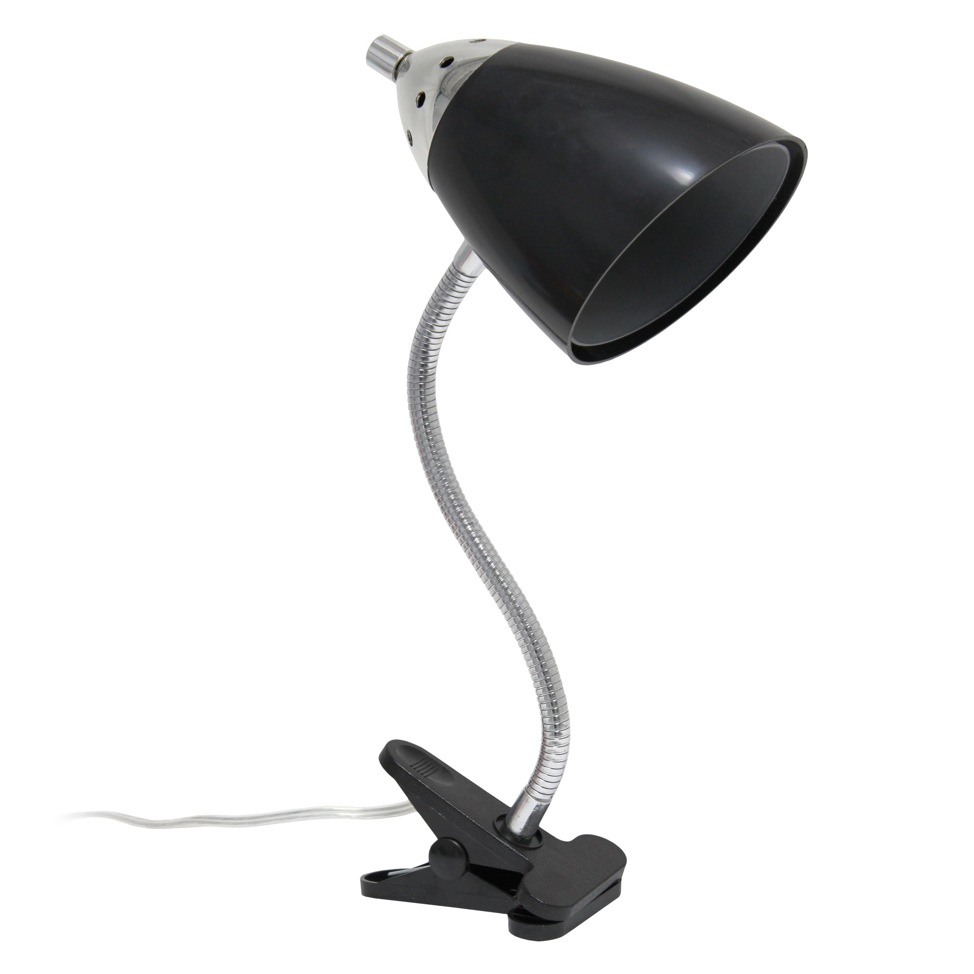 Basic Clip On Reading Light 17.5" Flexible Gooseneck