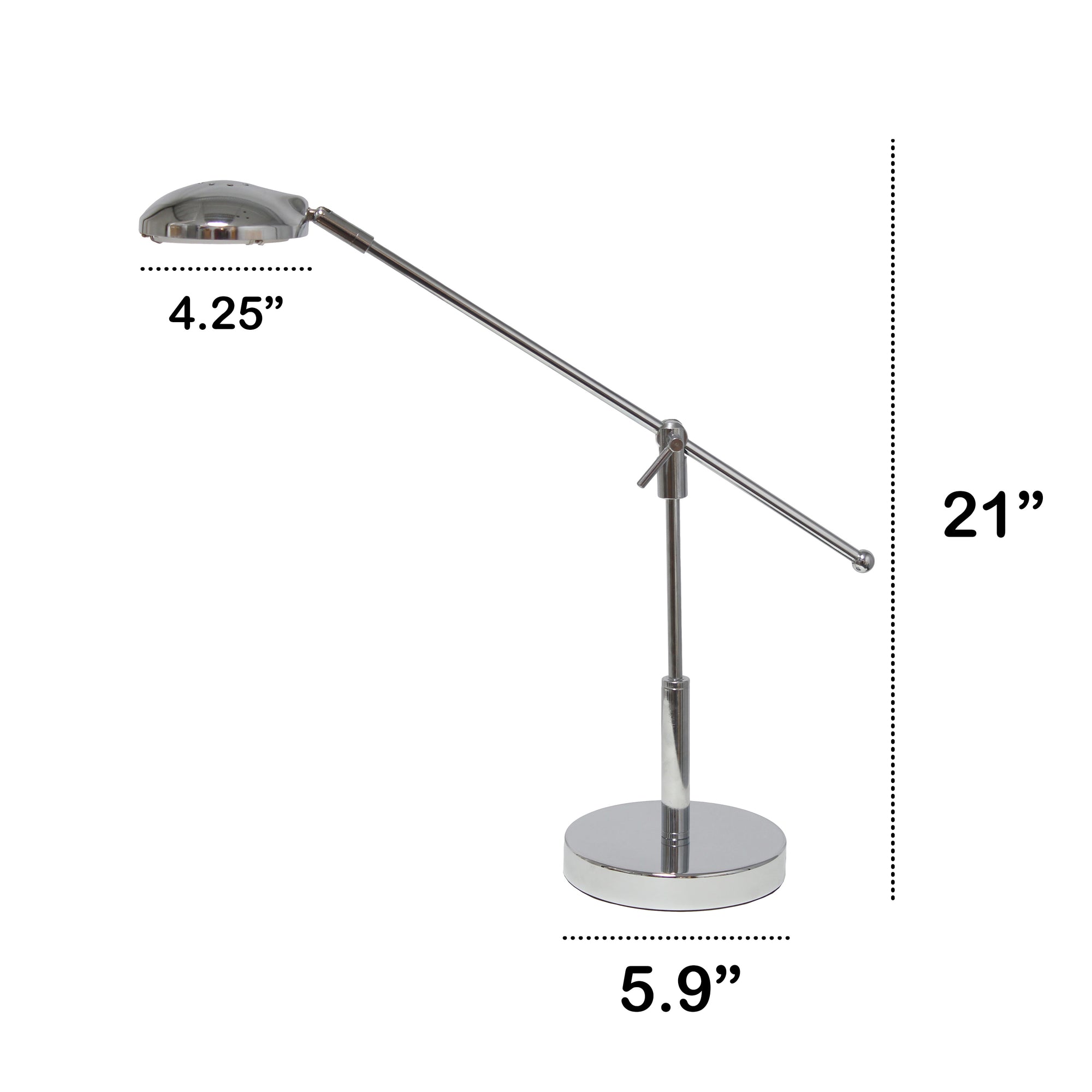 Pivot Arm Modern LED 21" Desk Lamp