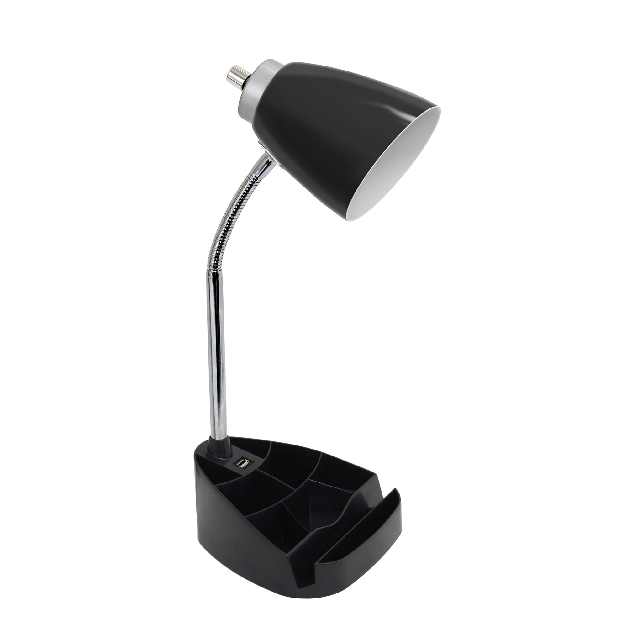 Sleek Essentials Flexible USB Port 18.5" Desk Lamp