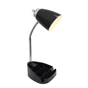 Sleek Essentials Flexible USB Port 18.5" Desk Lamp