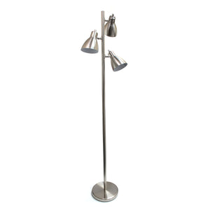 Tall Traditional 3 Light Metal Tree 64" Floor Lamp