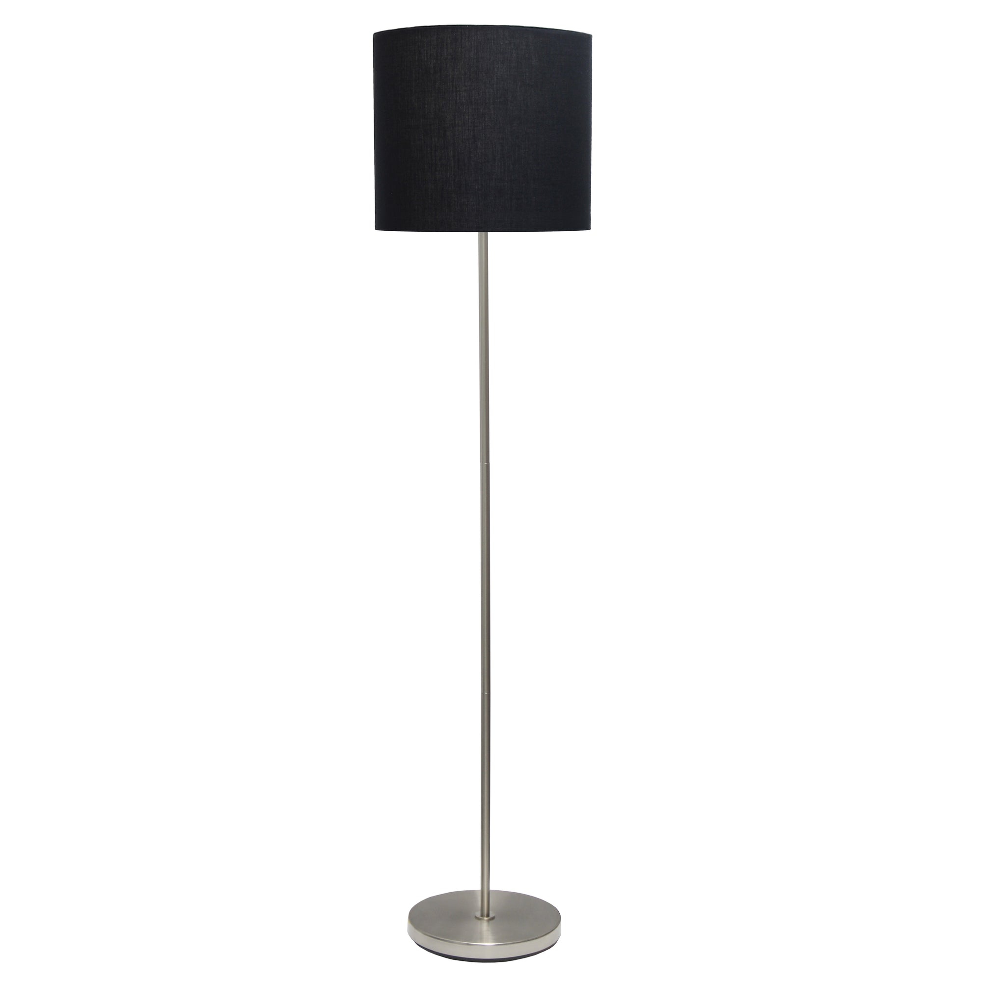 Contemporary Classic Brushed Nickel 57" Floor Lamp