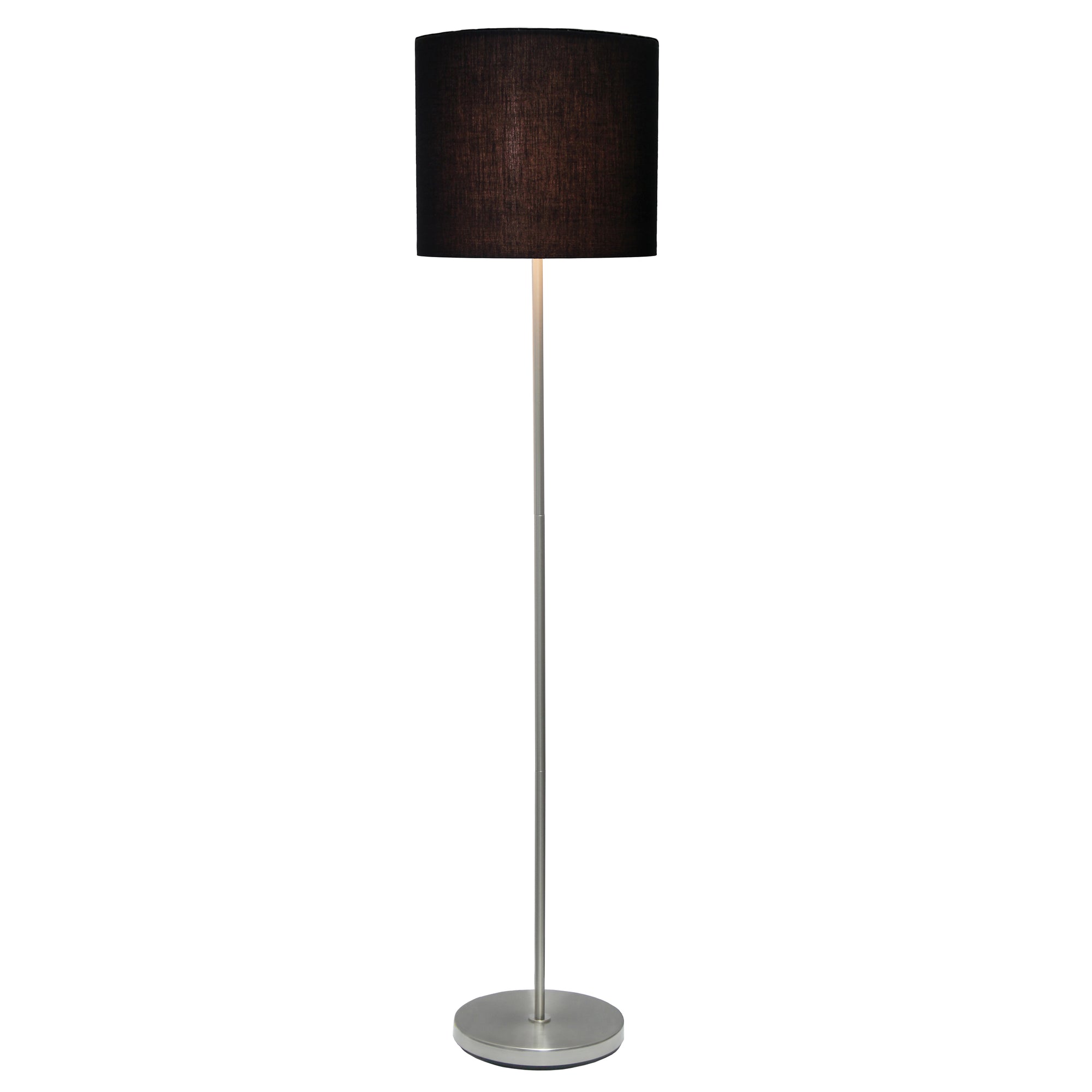 Contemporary Classic Brushed Nickel 57" Floor Lamp