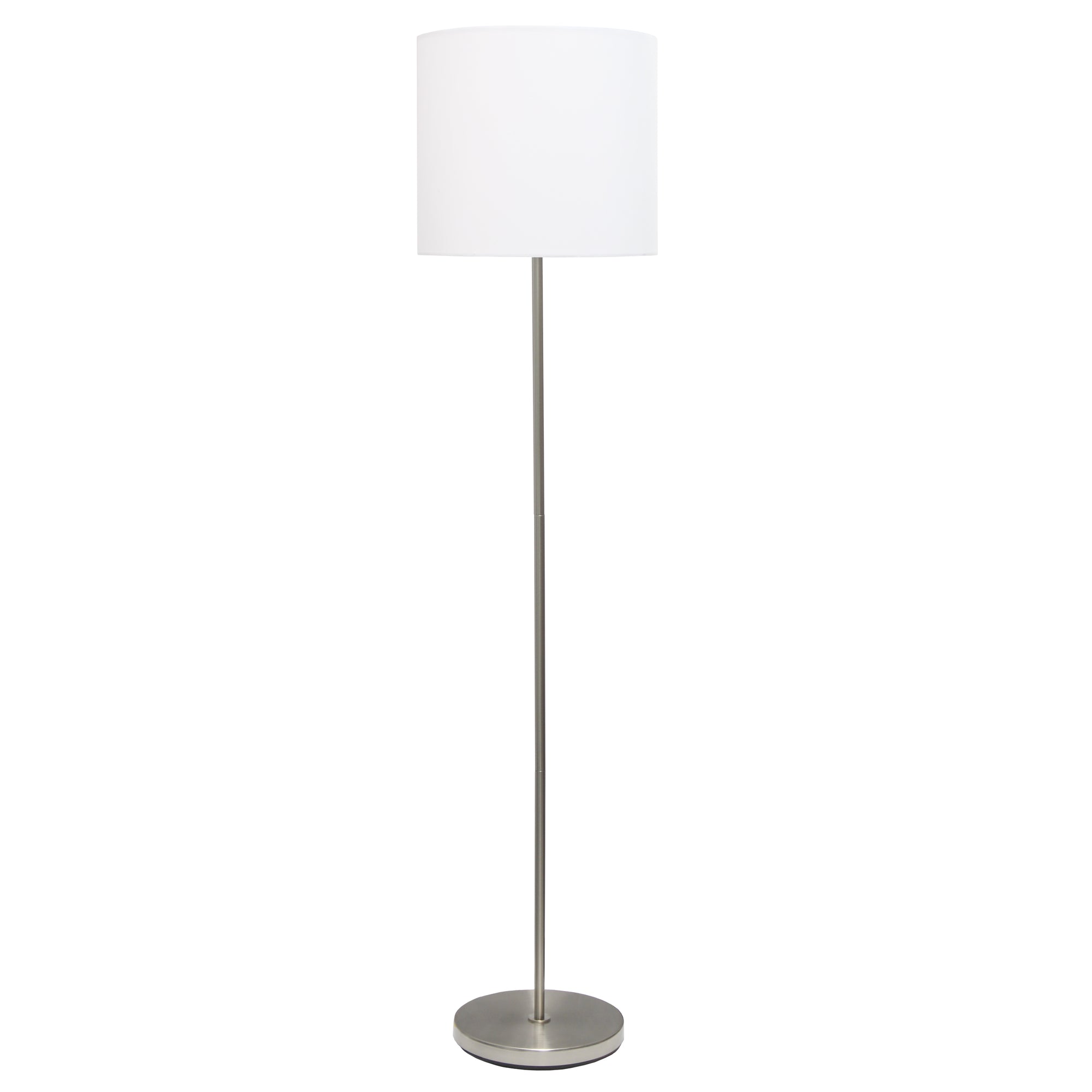 Contemporary Classic Brushed Nickel 57" Floor Lamp