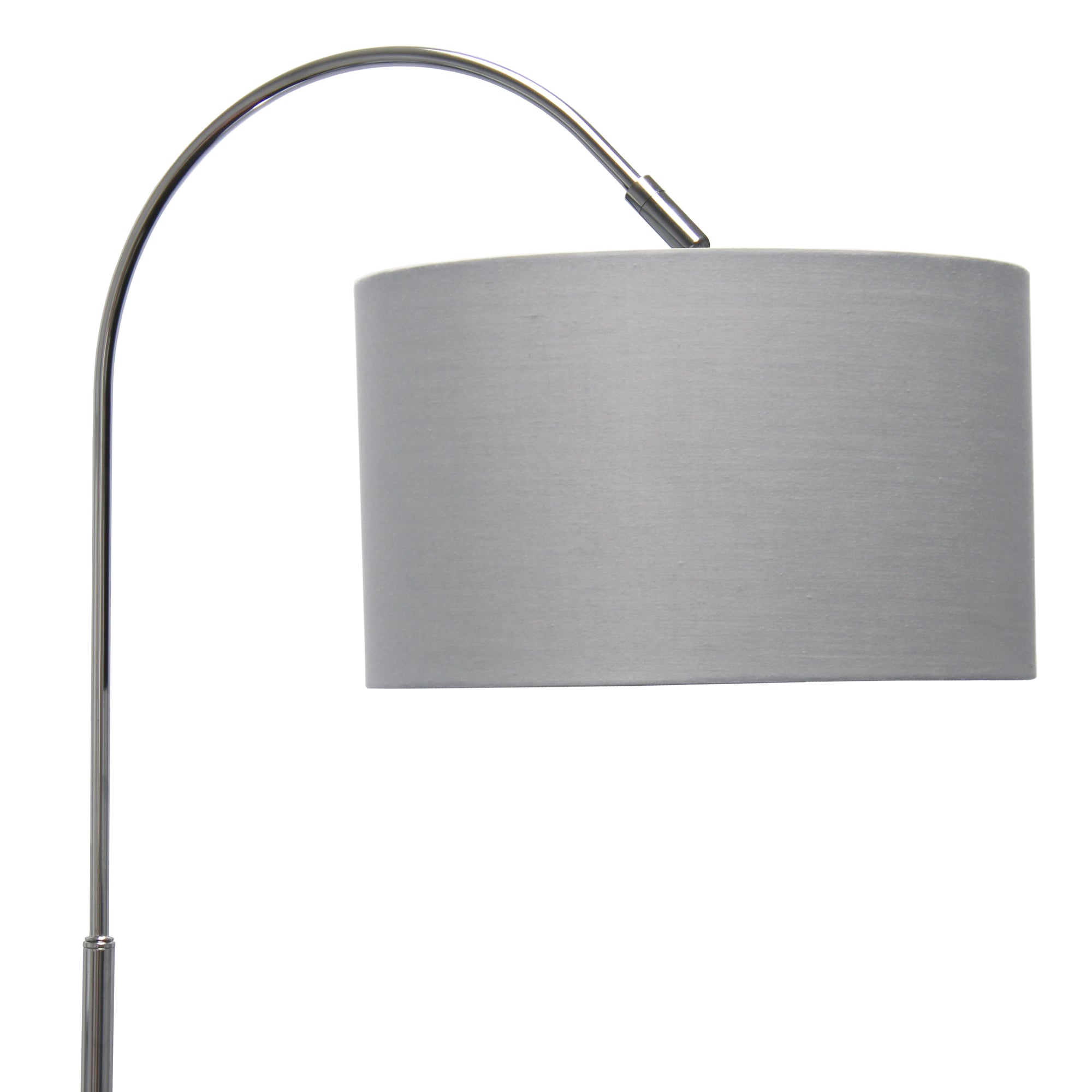 Modern Arched Brushed Nickel 66" Floor Lamp