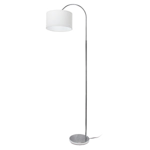 Modern Arched Brushed Nickel 66" Floor Lamp