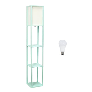 Contemporary 3-Tier Storage & Display 62.5" Floor Lamp