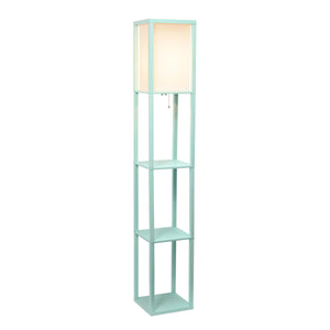 Contemporary 3-Tier Storage & Display 62.5" Floor Lamp