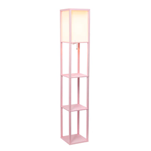 Contemporary 3-Tier Storage & Display 62.5" Floor Lamp