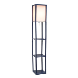 Contemporary 3-Tier Storage & Display 62.5" Floor Lamp