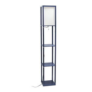 Contemporary 3-Tier Storage & Display 62.5" Floor Lamp