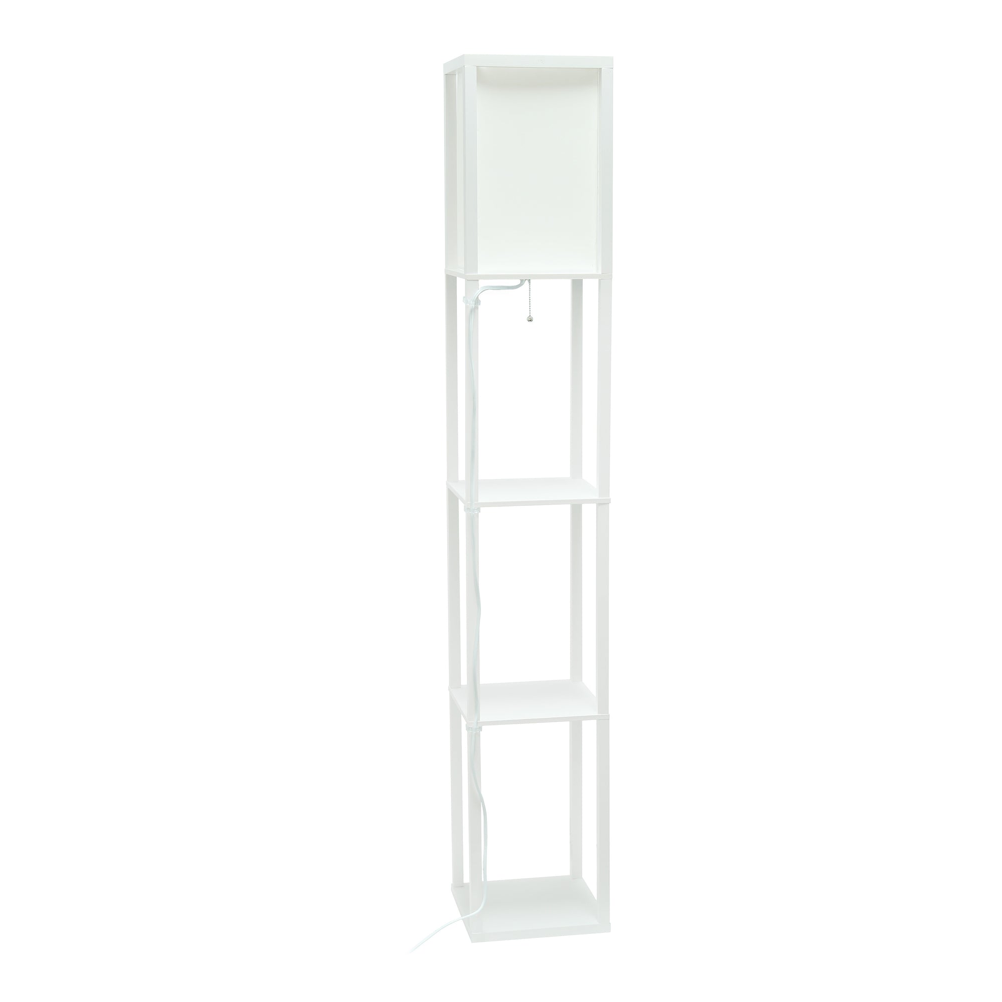 Contemporary 3-Tier Storage & Display 62.5" Floor Lamp