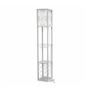 Vino Wine Rack and Storage 62.5" Floor Lamp