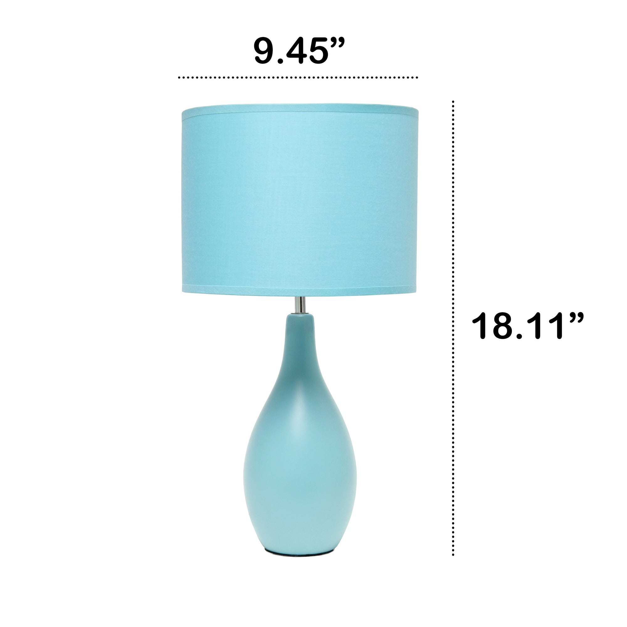 Traditional Ceramic Dewdrop 18.11" Table Desk Lamp