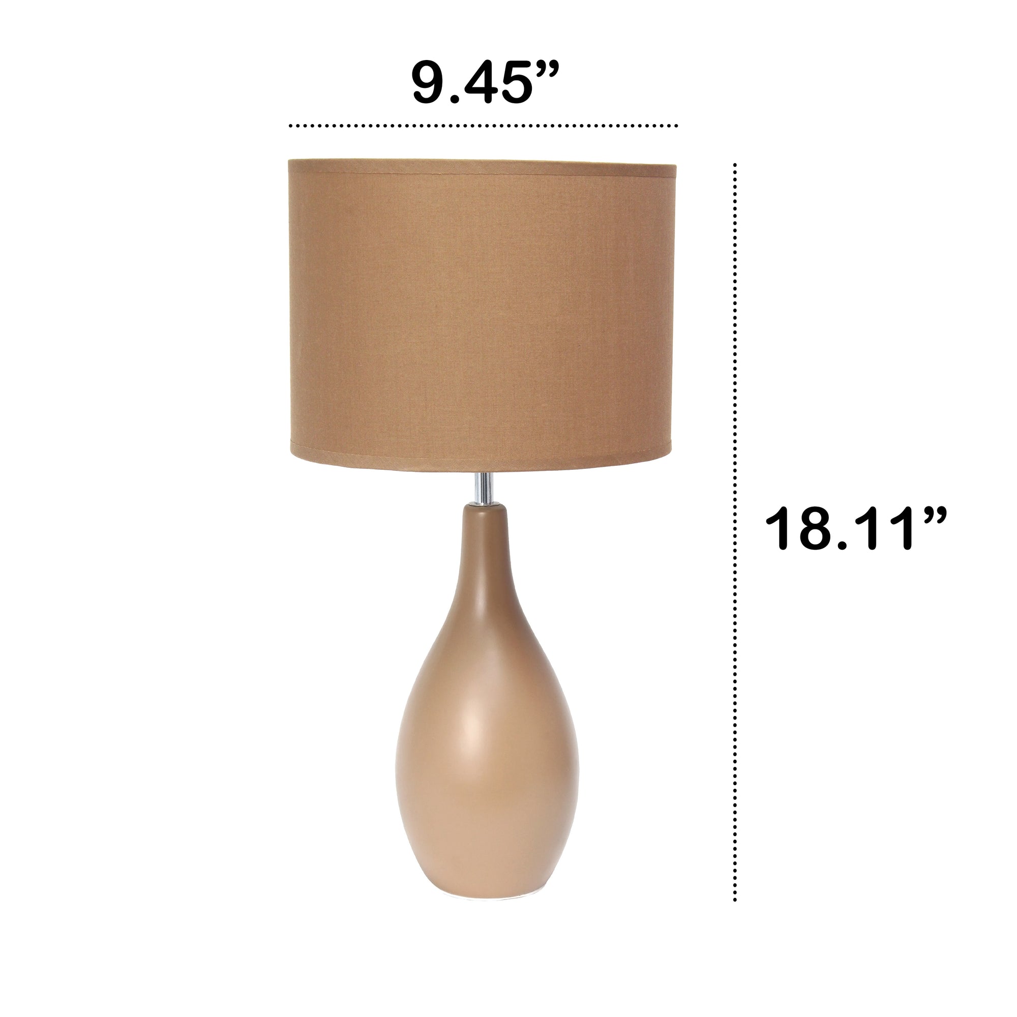 Traditional Ceramic Dewdrop 18.11" Table Desk Lamp