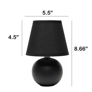 Traditional Ceramic Orb Base 8.66" Table Desk Lamp