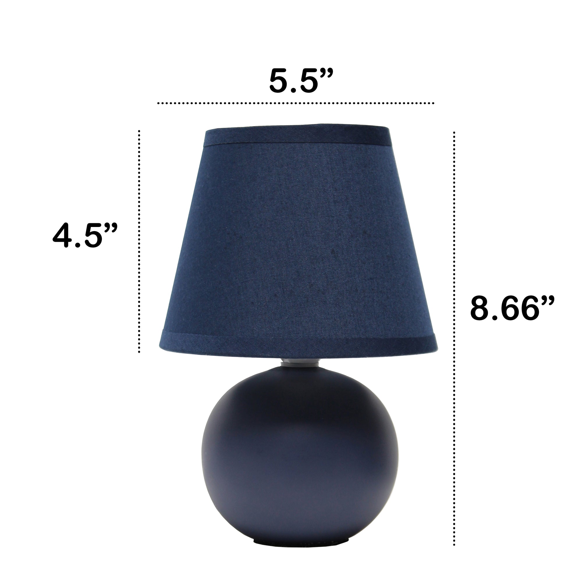 Traditional Ceramic Orb Base 8.66" Table Desk Lamp