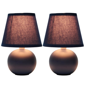 Traditional Ceramic Orb Base 8.66" Table Desk Lamp