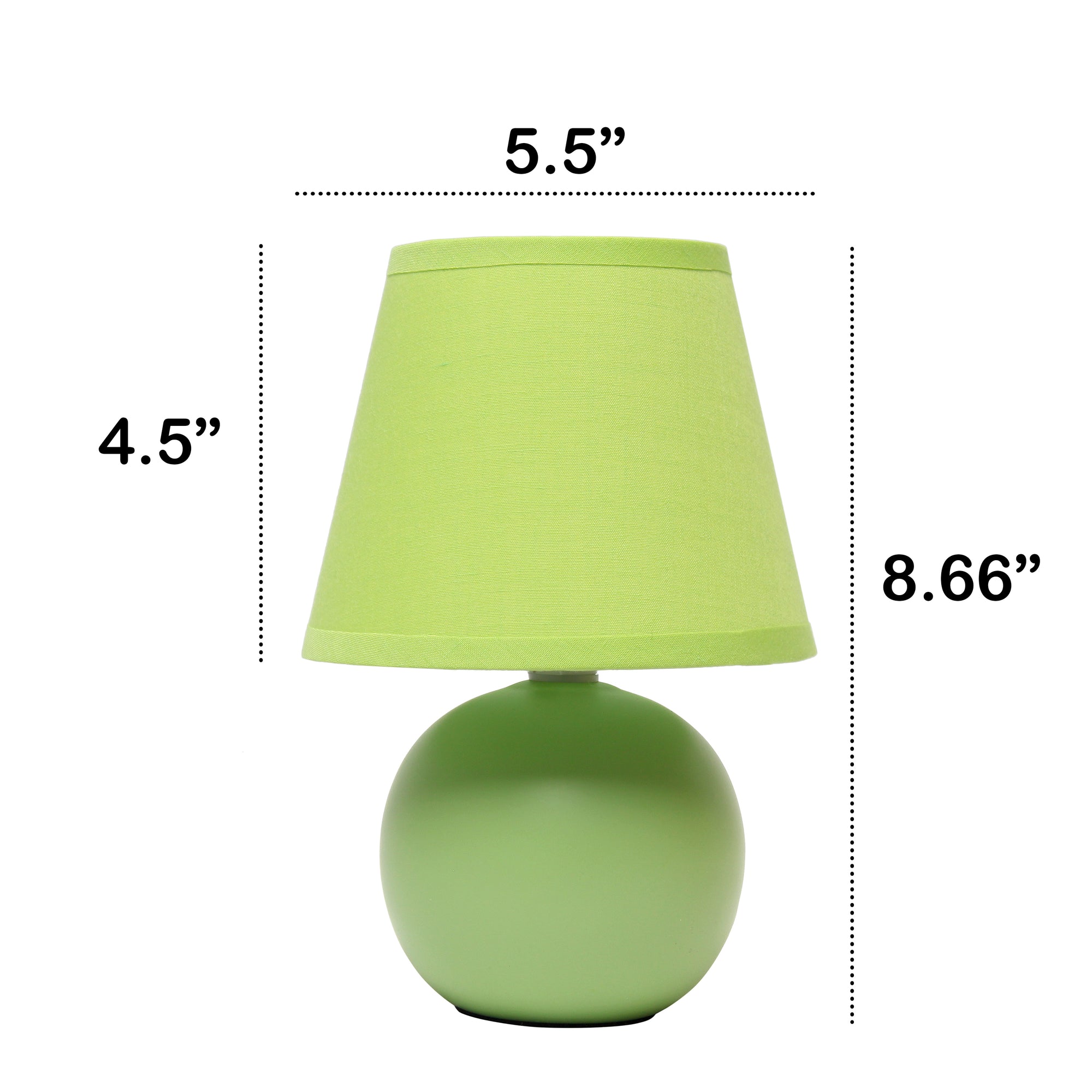 Traditional Ceramic Orb Base 8.66" Table Desk Lamp